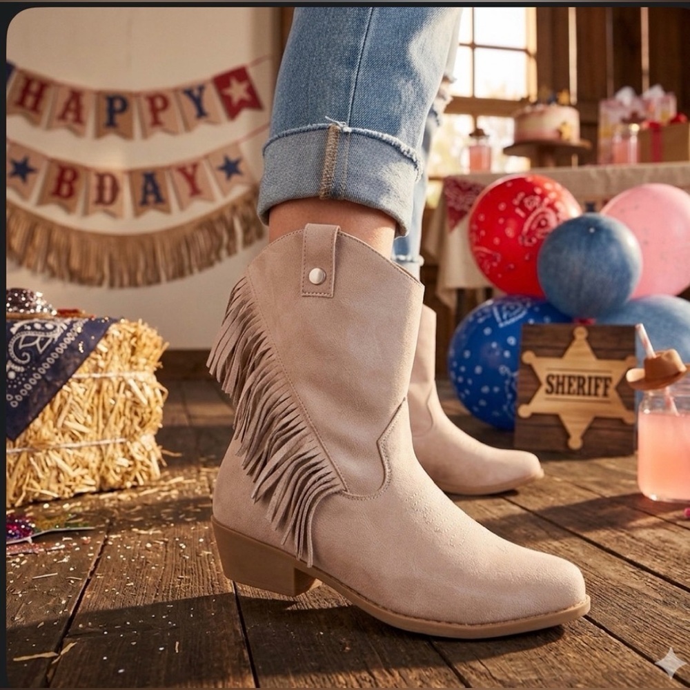 Justice Girl Cowgirl Western Boots size 3